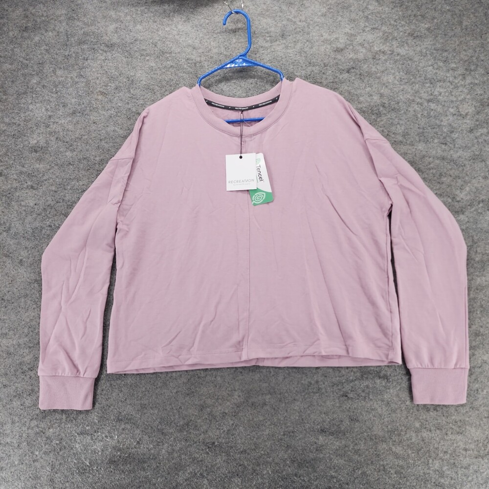 Recreation by Thread Supply Sweatshirt Womens Medium Long Sleeve Pink